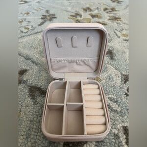 Pink Travel Jewelry Case
